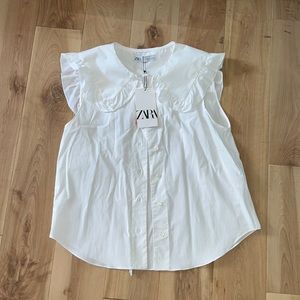 Bib collar Zara blouse